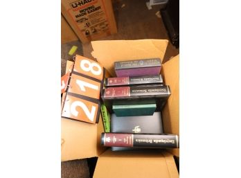 LOT 218 - BOX OF BOOKS