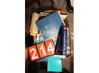 LOT 214 - BOX OF BOOKS