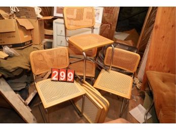 LOT 299 - 4 CHAIRS AND EXTRA SEATS