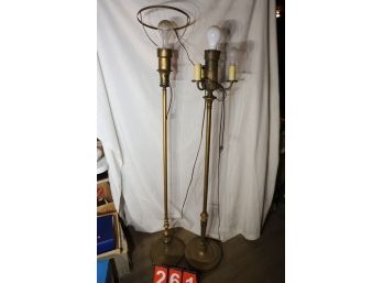 LOT 261 - PAIR OF FLOOR STANDING LAMPS