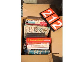 LOT 212 - BOX OF BOOKS