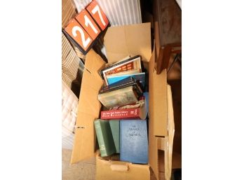 LOT 217 - BOX OF BOOKS