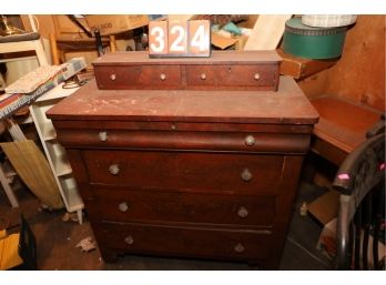 LOT 324 - ANTIQUE DRESSER -