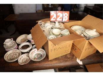 LOT 228 - HUGE LOT OF REALLY NICE CHINA!