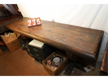 LOT 235 - WONDERFUL WOODEN TABLE