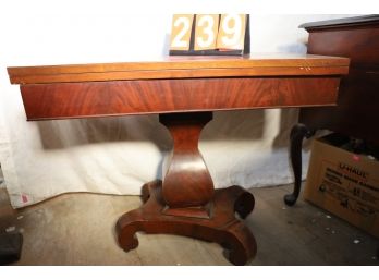 LOT 239 - FANCY GAME TABLE - FANCY WOOD