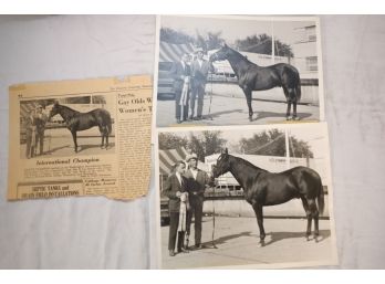 LOT 190 - PHOTOS AND NEWS CLIPPING