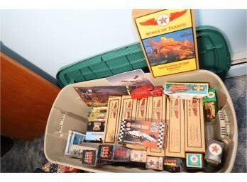 LARGE LOT OF COLLECTIBLE TOYS IN BOXES - TEXACO - GREAT LOT!