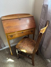 ANTIQUE DESK AND CHAIR