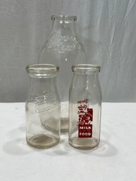 VINTAGE MILK BOTTLES