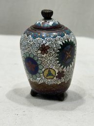 ANTIQUE CLOISONNE MINITURE JAR