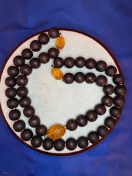 Citrine And Ebony Necklace