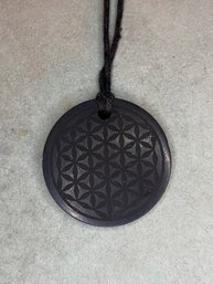 Protective Shungite Flower Of Life Pendant