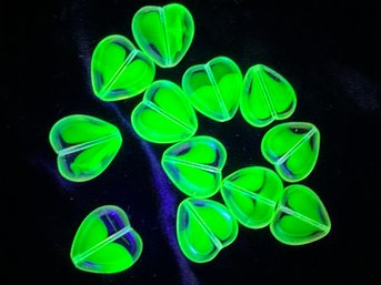 Uranium Heart Beads
