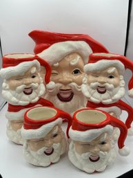 Vintage Santa Hot Chocolate Set