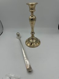 CANDLE STICK AND SNUFFER
