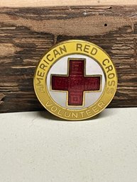 Vintage Gold-filled American Red Cross Volunteer Pin