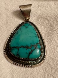 Morenci Turquoise Pendant Navajo