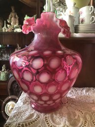 Fenton Coin Dot Vase (local Pick Up)