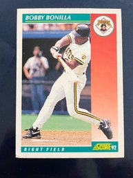 Bobby Bonilla Pirates Score 92 Baseball Card