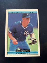 Sean Berry Royals Donruss 92 Baseball Card