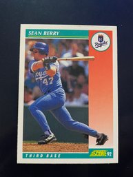 Sean Berry Royals Score 92 Baseball Card