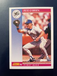 Pete O'brien Score 92 Basebakk Card