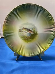 Antique Bonn Franzant Mehlem Fish Plate 1880-1920