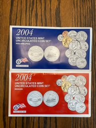 2004 Denver & Philadelphia United States Mint Uncirculated Coin Set