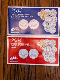 2004 Denver & Philadelphia United States Mint Uncirculated Coin Set