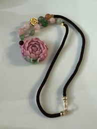 Flower ROPE  Necklace