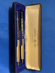 Vintage 'My Sin' Arpege Perfumed Writing Pens 14kt Gold