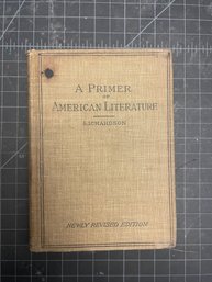 Antique Book: Primer On American Literture, 1896