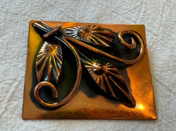 COPPER BROOCH