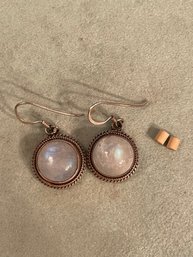 .925 Moonstone Earrings