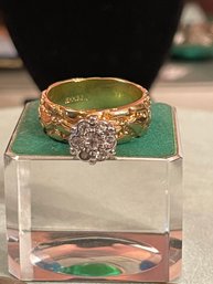 18k HGE CZ Ring