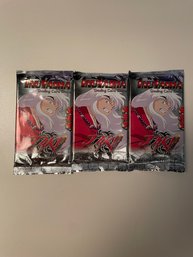 Lot Of 3 Unopened Inuyasha Trading Cards