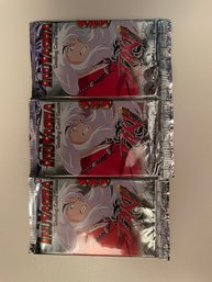 Lot Of 3 Unopened Inuyasha Trading Cards