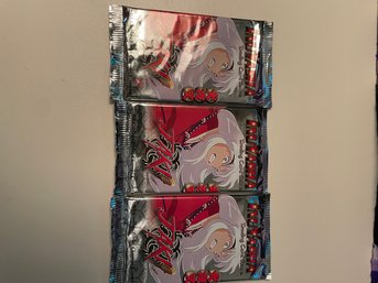 Lot Of 3 Unopened Inuyasha Trading Cards