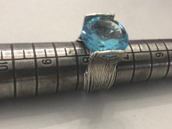 Aquamarine Ring  Sterling