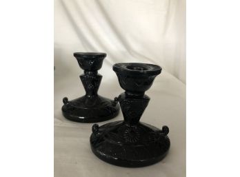 Indiana Glass Candle Sticks