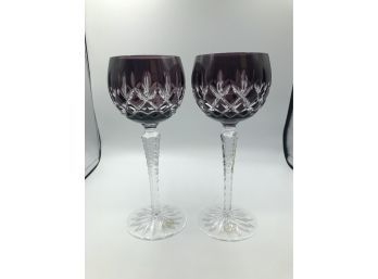 AJKA HUNGARIAN CRYSTAL GOBLETS