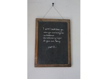 ANTIQUE SLATE  CHALK BOARD