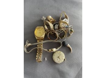 Lot Of Junk Metal Jewelry