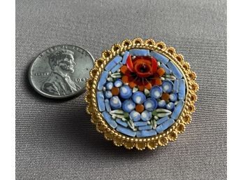 Vintage Millefiore Pin Italy