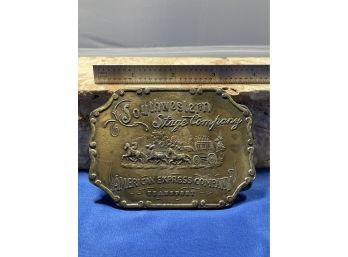 Vintage Southwestern Stage Company American Express Belt Buckle