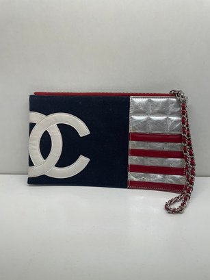 Chanel - White, Blue, Silver & Red Clutch (2002 - 2003) 7515829