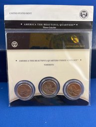 America The Beautiful Quarters - Yosemite Three-coin Set