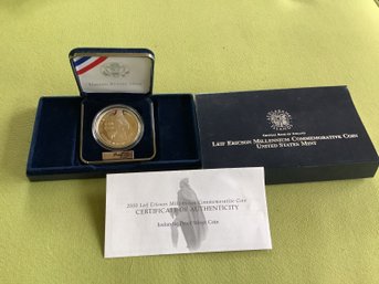 Central Bank Of Iceland Leif Ericson Millennium Commemorative Coin Proof Silver Coin US Mint