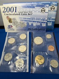 2001 United States Mint Uncirculated Coin Set - Philidelphia